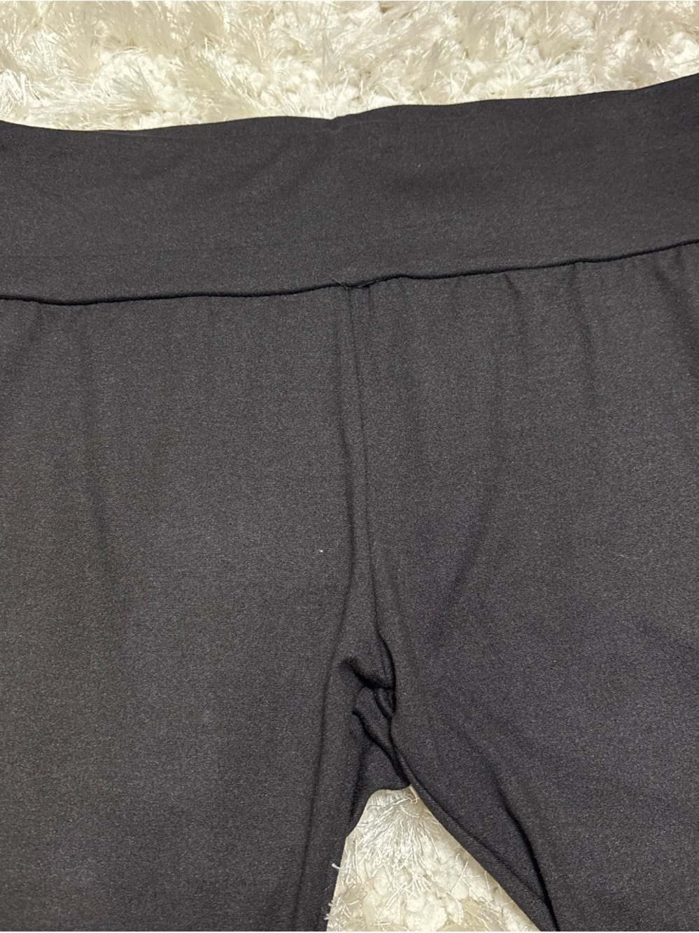 bebe Black Bike Shorts with White Logo - Picture 3 of 5